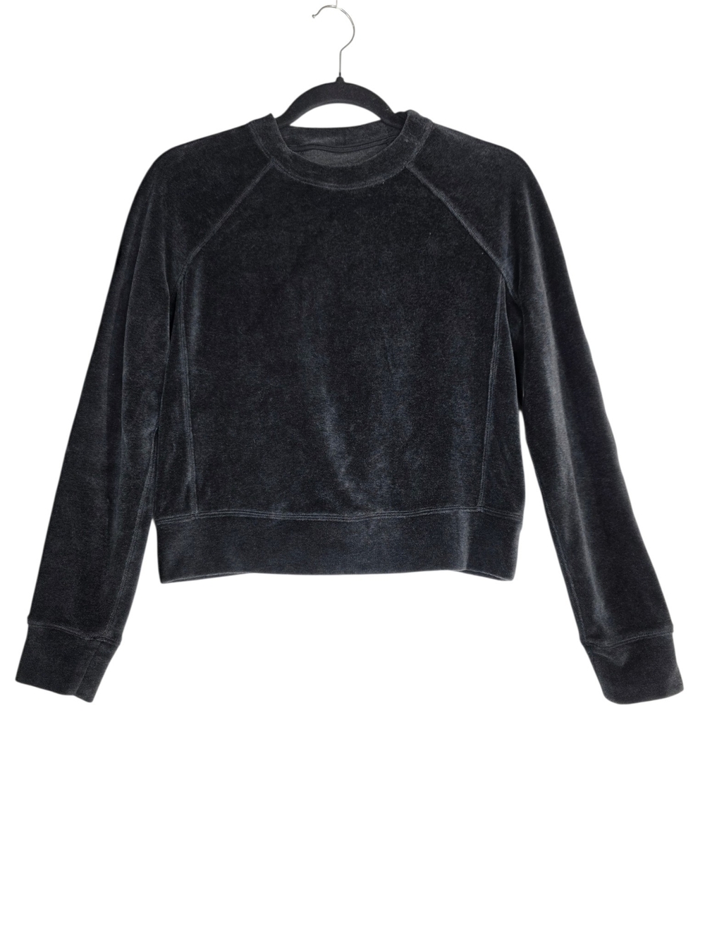 lululemon athletica Plush Velvet Crewneck in Charcoal Black